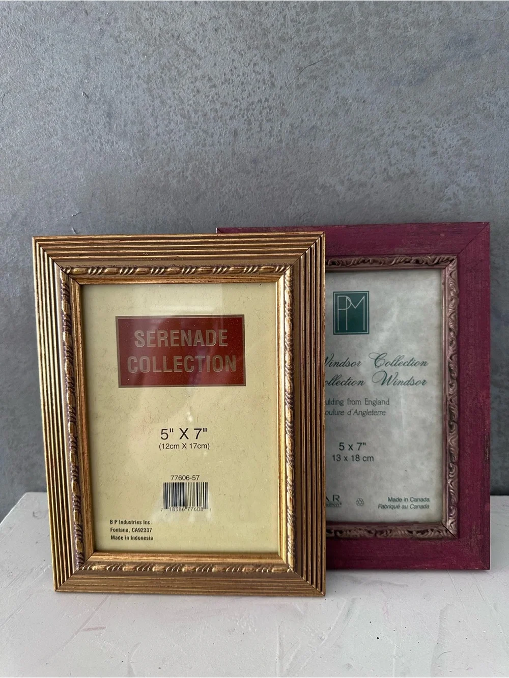lot of 2 Pelmar ENG Wood Moulding Canada, Serenade FITS 5X7 ORNATE PICTURE FRAME